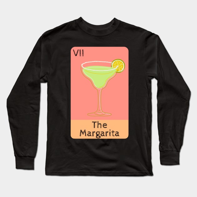 Cocktail Tarot Long Sleeve T-Shirt by Gwraggedann